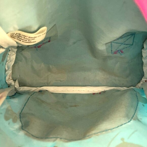 Vtg Tamagotchi Mini Backpack Blue/Pink Vinyl UFO Space Creatures 1997 - Picture 4 of 5